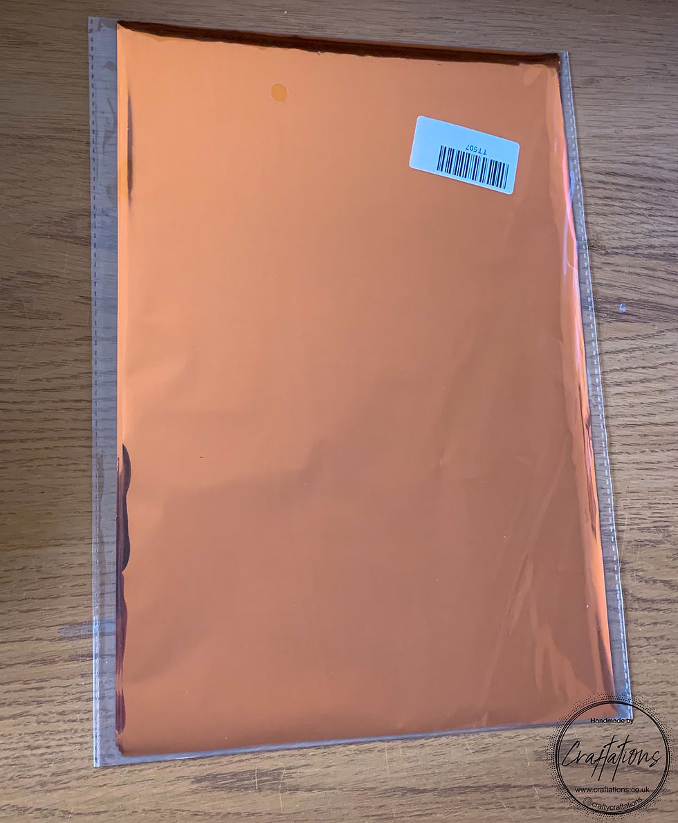 50 sheets A4 Toner Foil COPPER Works With Tattered Lace