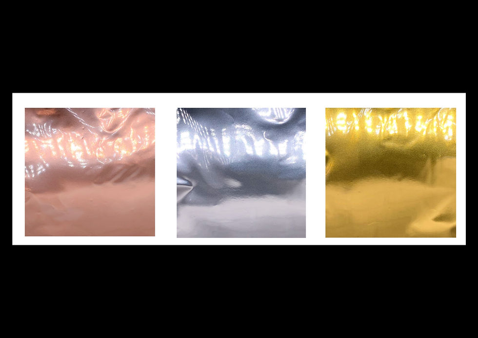 30 SHEETS PRECIOUS METAL MIX A4 Toner Foil works with Tattered Lace, Minc