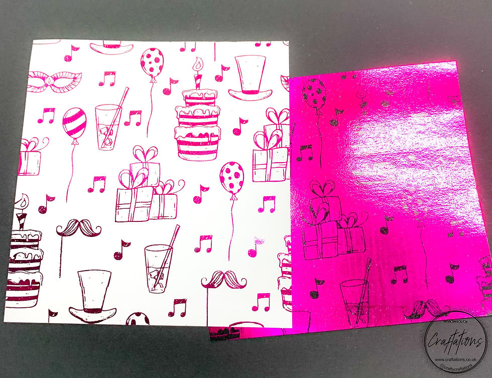 Thumbnail: BIRTHDAY Mixed Set A4 Toner Sheets works with Tattered Lace Foiling Machine