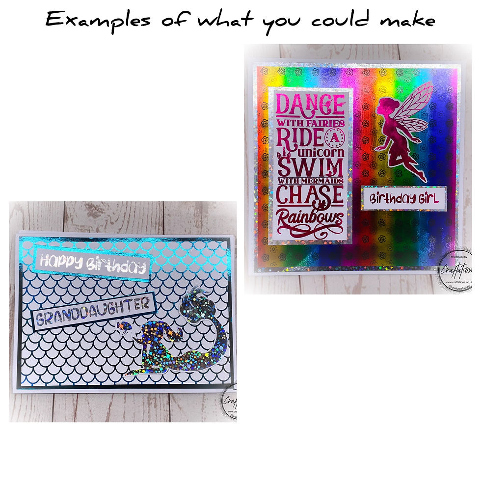 Thumbnail: Little Princess Set A4 Toner Sheets Works with Tattered Lace, Minc foiling