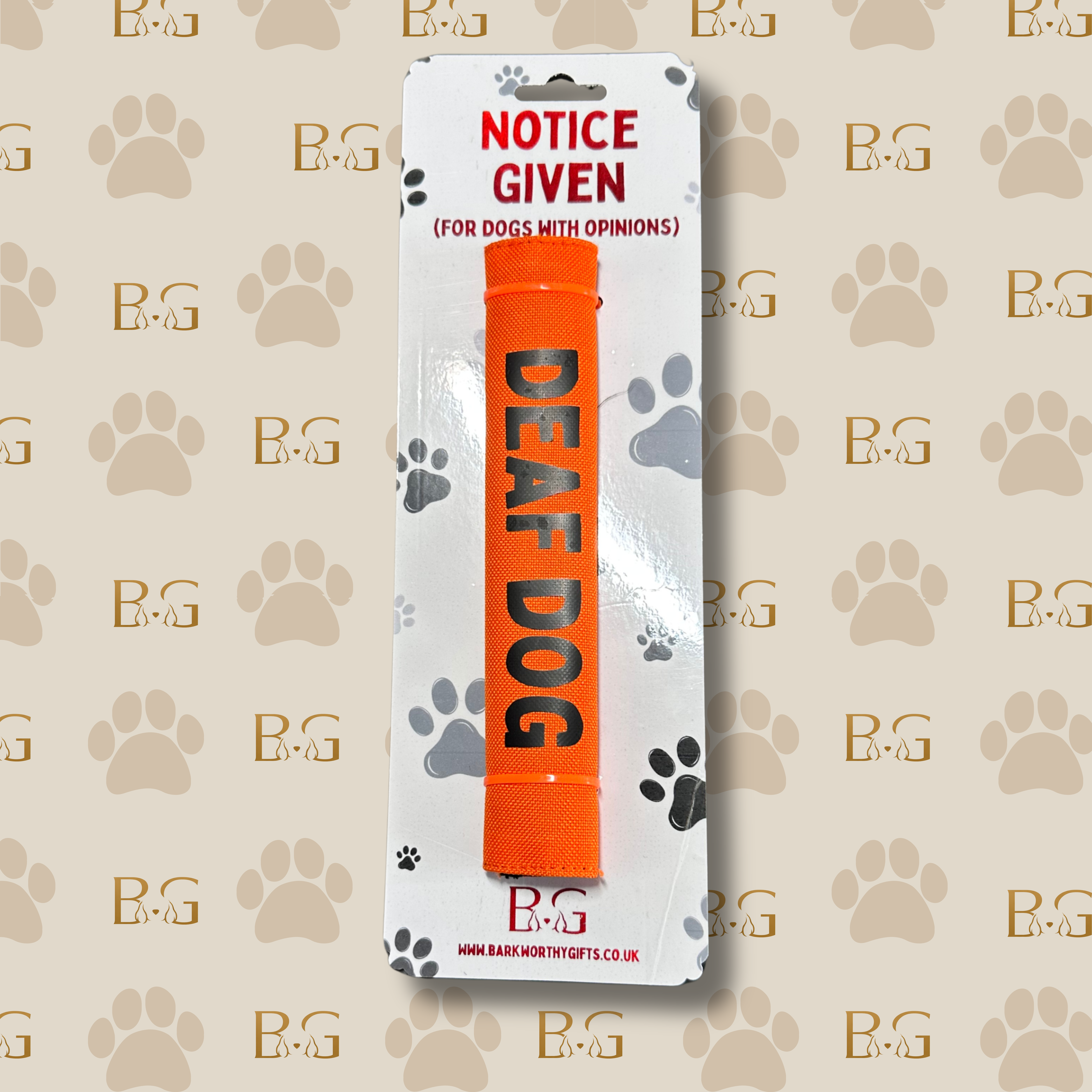 'Deaf Dog' - Notice Given Lead Wrap