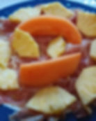prosciutto crudo con anans e melone