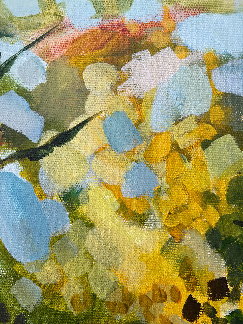 Thumbnail: Punting in Grantchester - Acrylic on canvas 53 x 63cm framed 