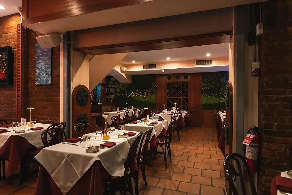 Private dining room and event space at Amarone in Manhattan, New York City