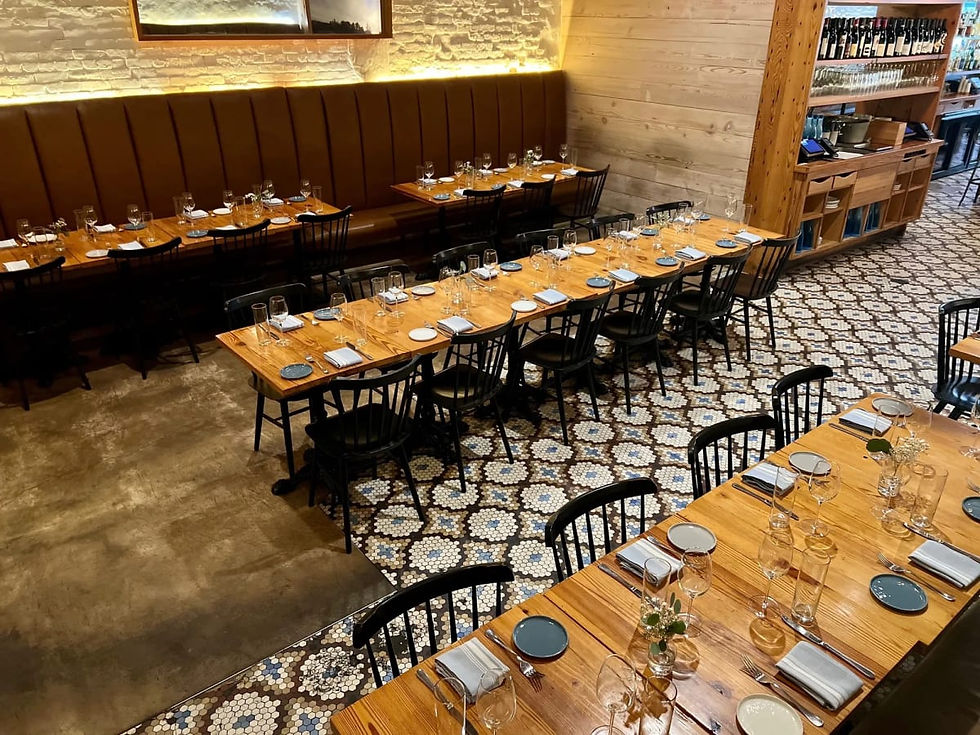 Dining room at Meadowsweet on Broadway in Williamsburg, Brooklyn
