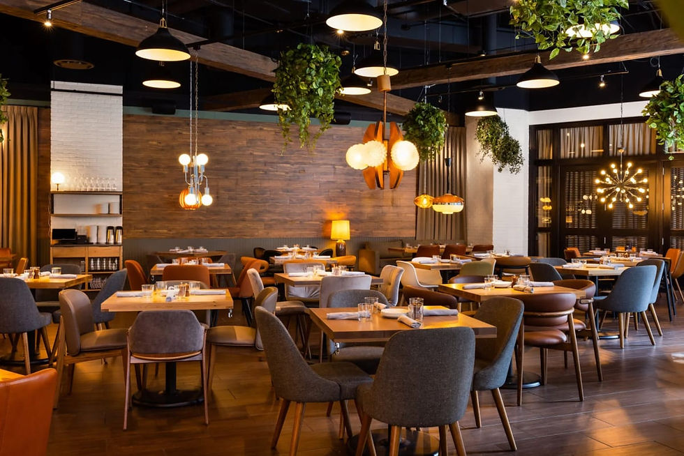 Dining room at Beatrix Loop on Wacker Drive in Chicago