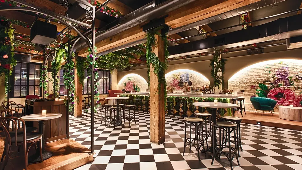 Photo of event space in Chicago called 'Blue Violet Cocktail Lounge at Hubbarb Inn'