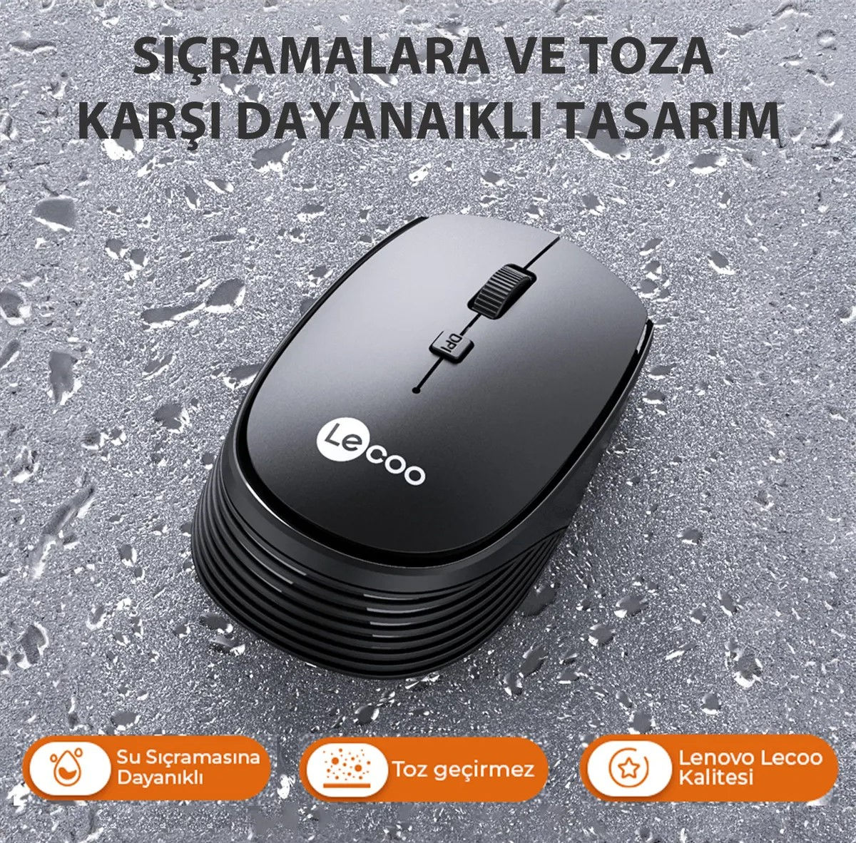 LENOVO LECOO WS202 1600 DPI 4 TUŞLU KABLOSUZ MOUSE 15816