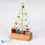 Thumbnail: Fused Glass Christmas Tree Ornament with Presents and Oak Base