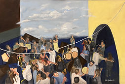 Daydream - The Crowd Phase - oli paint on Canvas 120X80 cm