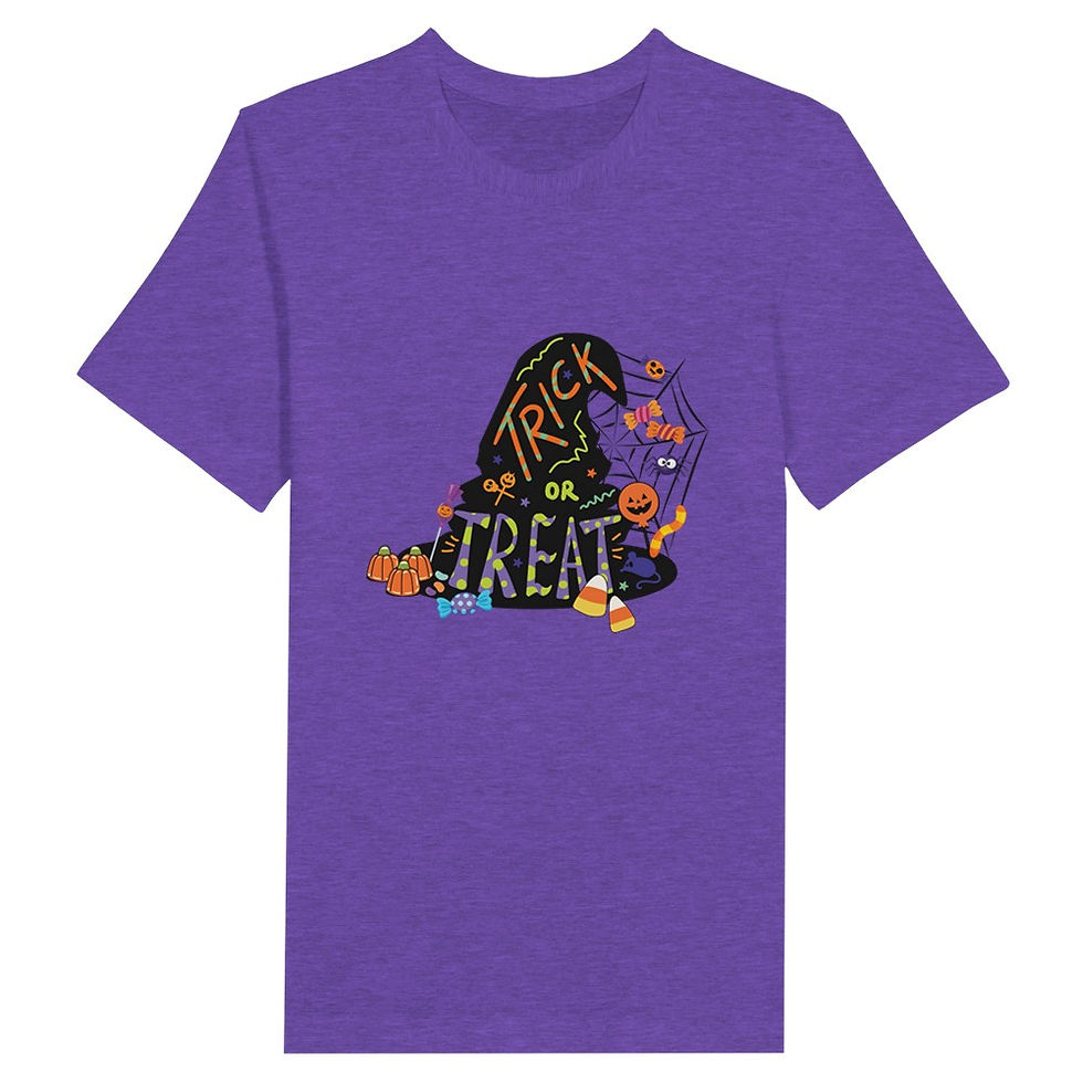Trick or Treat Candy Halloween Premium Unisex Crewneck T-shirt