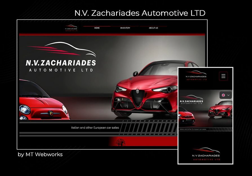 N.V. Zachariades Automotive LTD website preview