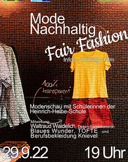 Plakat Nachhaltige Mode