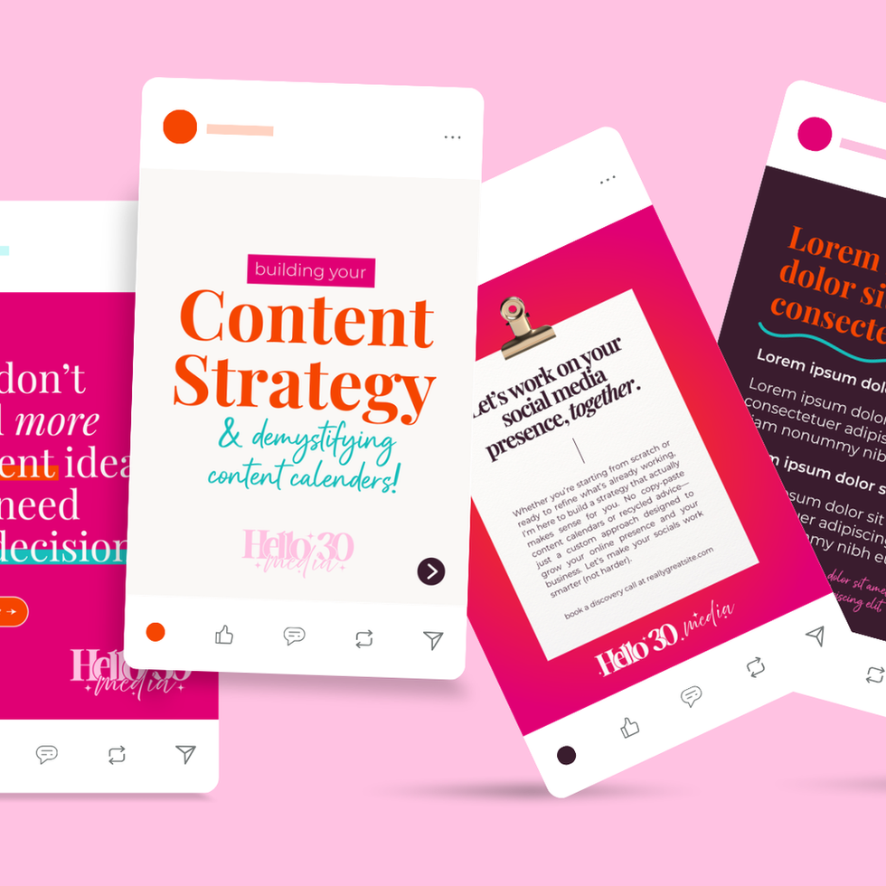 Social Media Template Mockups