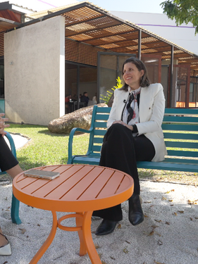 Talita Martins, Silla Motta e Adriana Vieira no Encontro Nacional de Mudanças Climáticas