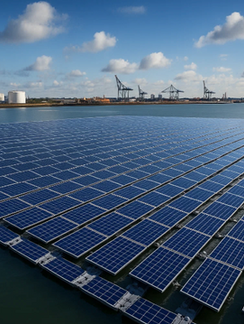 Portuária no Reino Unido aprovada para instalar 40MWp de energia solar flutuante
