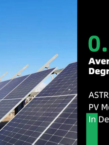 Astronergy’s ASTRO N TOPCon modules achieve 0.66% first-year degradation