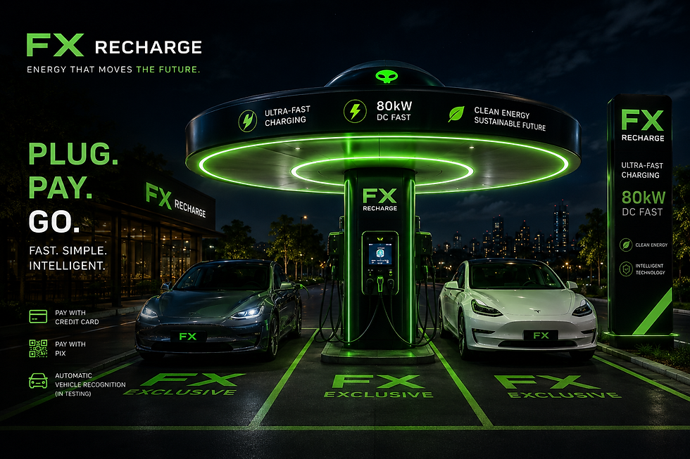 FX Recharge aposta na simplicidade para revolucionar a recarga de veículos elétricos no Brasil