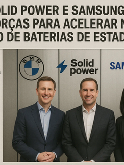BMW, Solid Power e Samsung SDI unem forças para acelerar nova geração de baterias de estado sólido