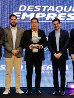SINDENERGIA-MT homenageia a Trael Transformadores durante o Fórum da Indústria MT 2026