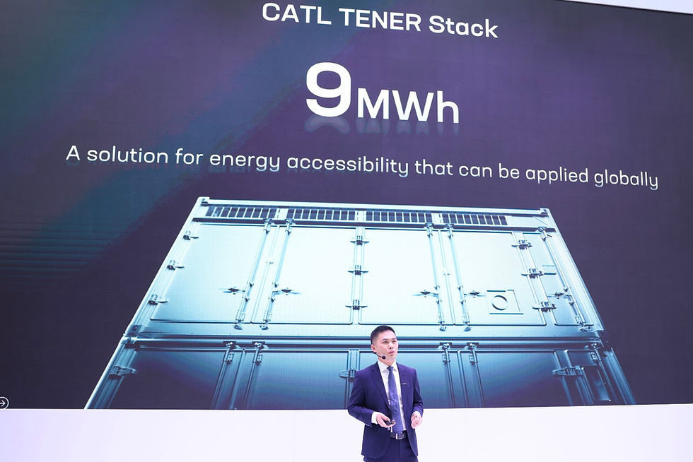 CATL presenterà TENER Stack, il primo sistema di accumulo di energia al mondo con 9 MWh, durante The smarter E South America 2025