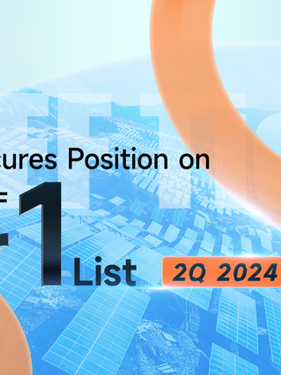 Huasun garante posição na lista de fabricantes de módulos fotovoltaicos de nível 1 da BNEF para o 2T 2024