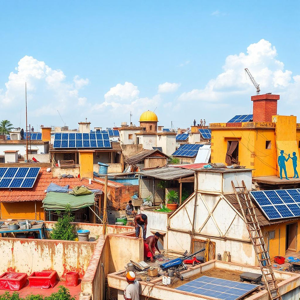 Energia Solar Fotovoltaica em Telhados: Oportunidades em Cidades Indianas Poluídas