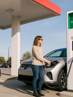 Postos de Combustível se Reinventam: Corrida por Motoristas de Carros Elétricos Redesenha o Futuro das Paradas Rodoviárias nos EUA
