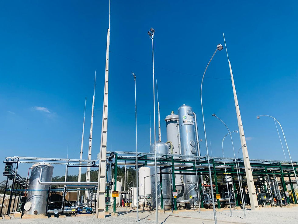 *Crédito foto: Planta de produção de biometano do Grupo Solví e MDC Energia, em Caieiras, São Paulo.Foto/Divulgação: Grupo Solví e MDC Energia