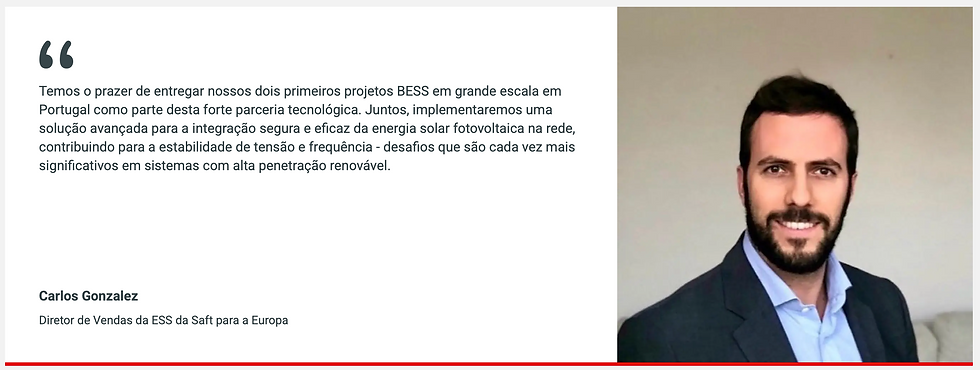 Hyperion Renewables, Saft e Omexom iniciam os primeiros projetos de armazenamento de energia em bateria de Portugal