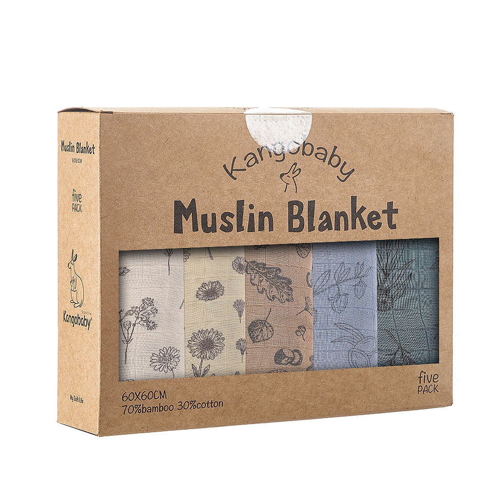 Thumbnail: Kangobaby Muslin Blankets