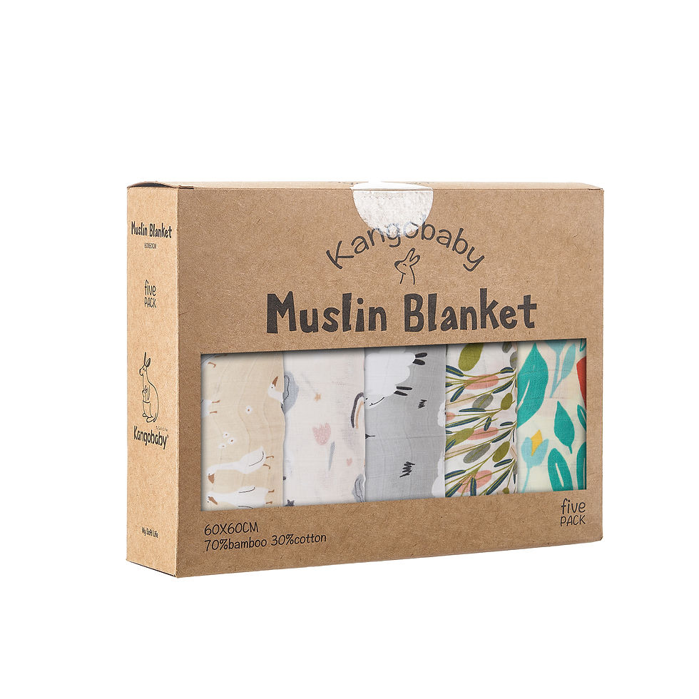 Thumbnail: Kangobaby Muslin Blankets