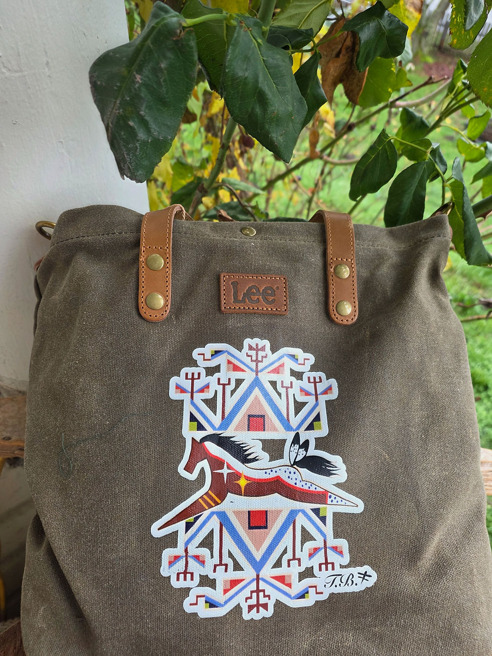 Large horse geometric purse