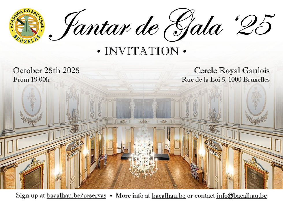 Invite to CCBP members - "Academia do Bacalhau" Gala Dinner