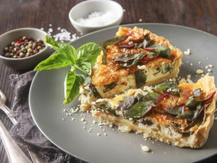 Mangold – Spargel Quiche