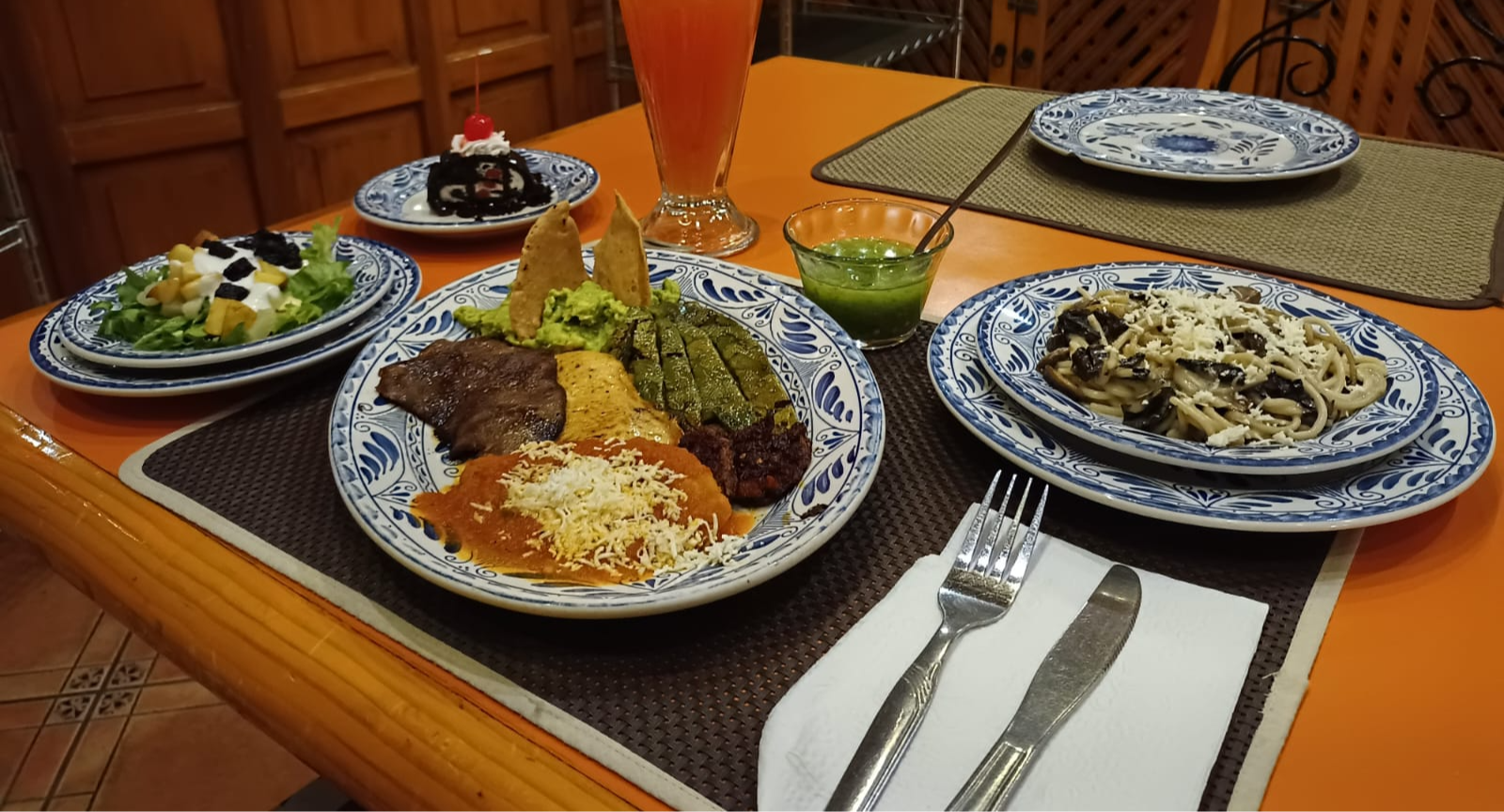 Arranged Food and Objects