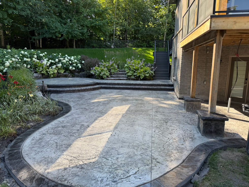 atlantic grey & basalt grey border old granite stamp 3