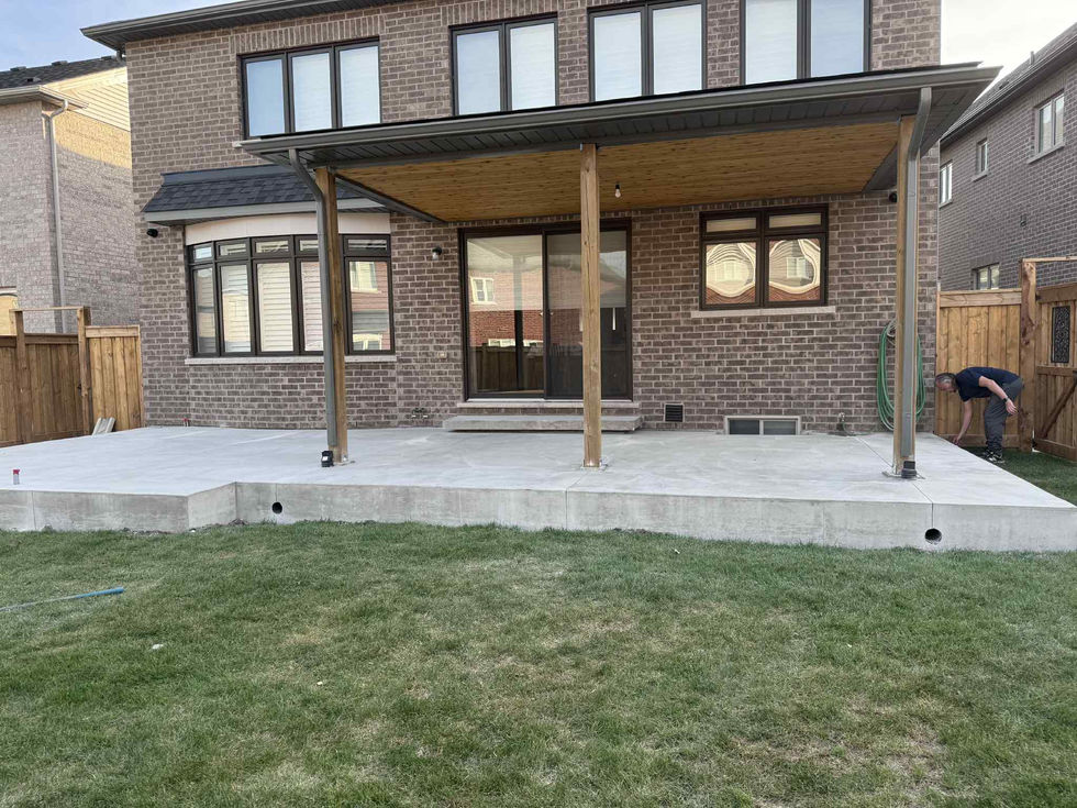 plain backyard porch