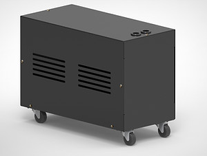 Stunning 1 x 100Ah battery box on caster wheels can host a AGM, GEL or Lithium battery