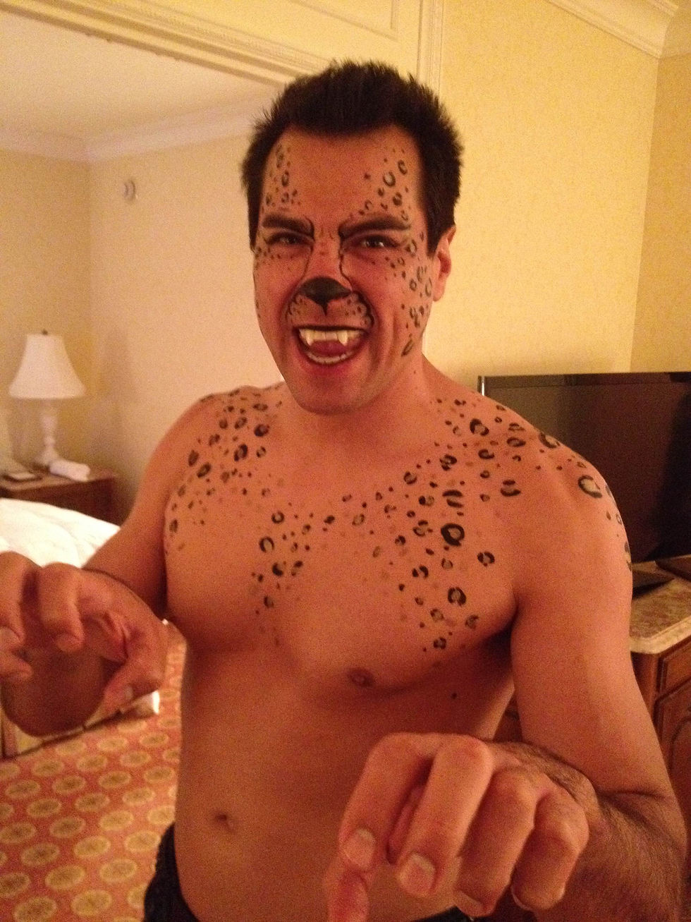 Paint on costumes