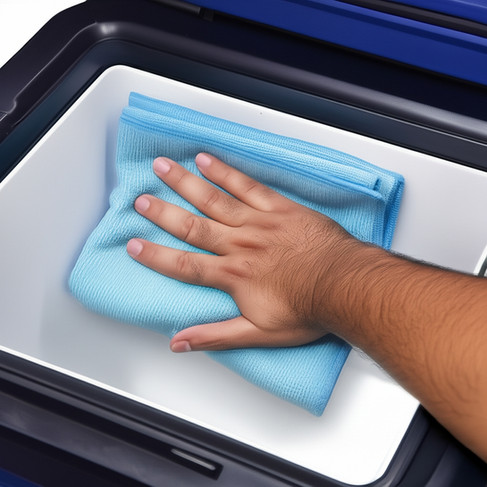 Limpeza da Geladeira portátil Lefs