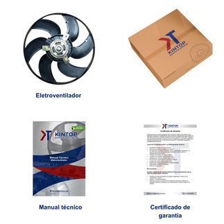 Eletroventilador Kintop KT101080 dentro da embalagem