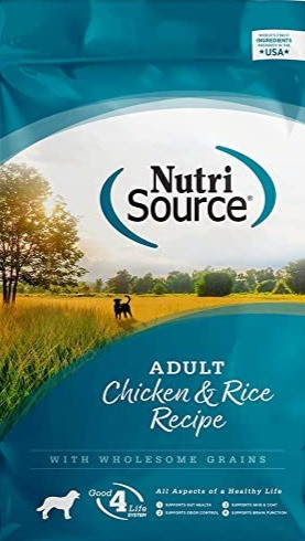 Nutrisource Adult Chicken Rice Dog Food 26 lb bag thebackyard