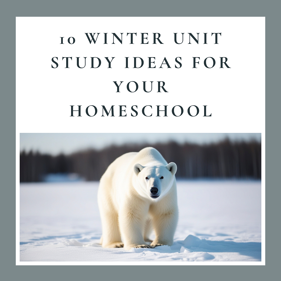 10 Winter Unit Study Ideas for Your Homeschool