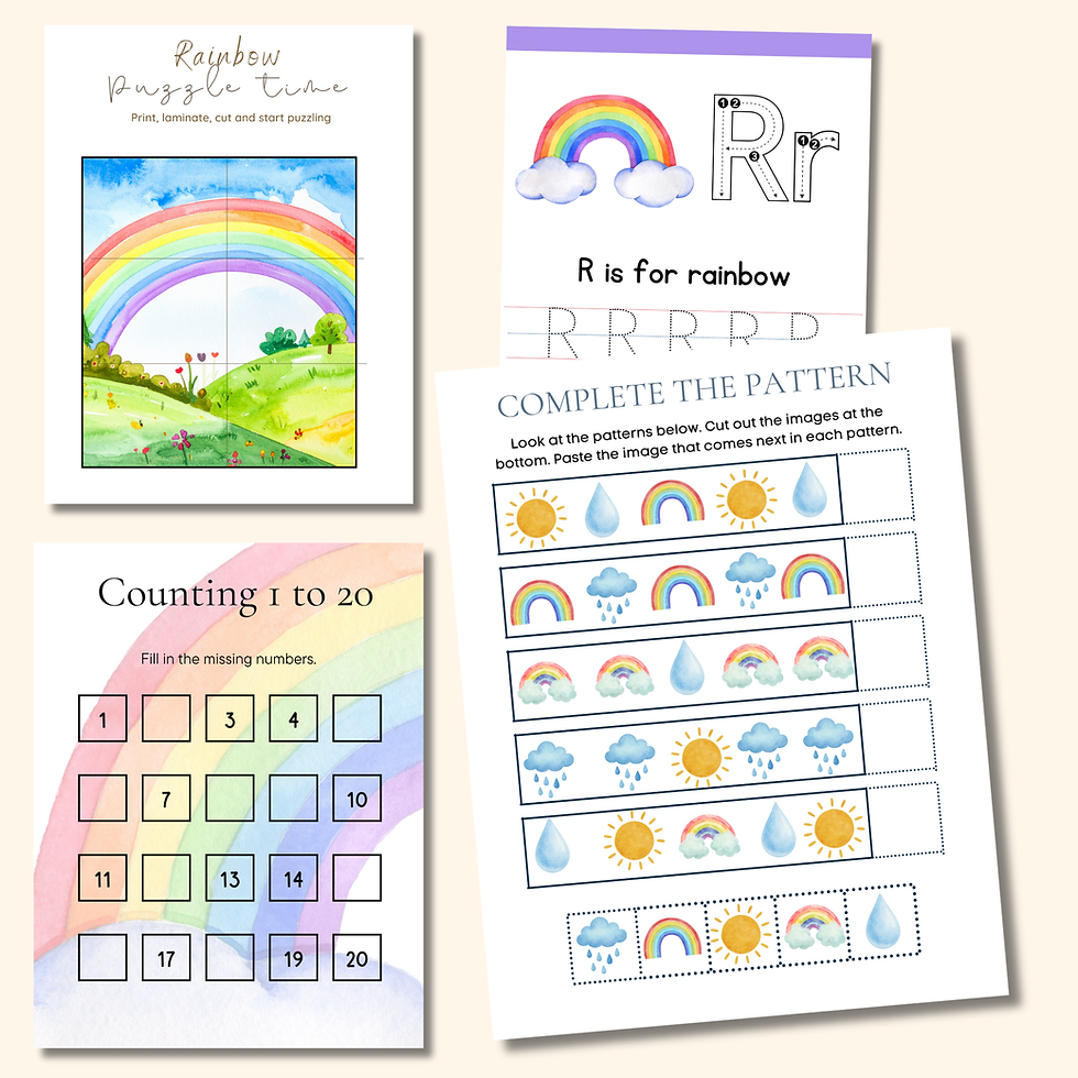 Thumbnail: Colors of the Rainbow Mini Unit Study