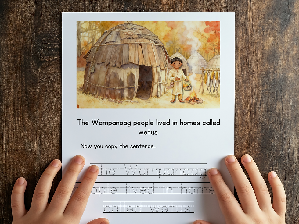 Thumbnail: Thanksgiving Activities for Kids | Pilgrims & Native Americans Unit Study | Fall