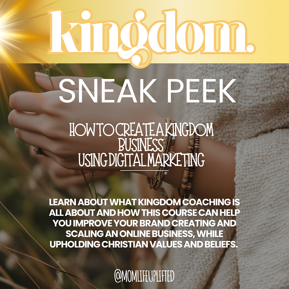 Free Preview: Kingdom Coaching Christian Digital Marketing Course