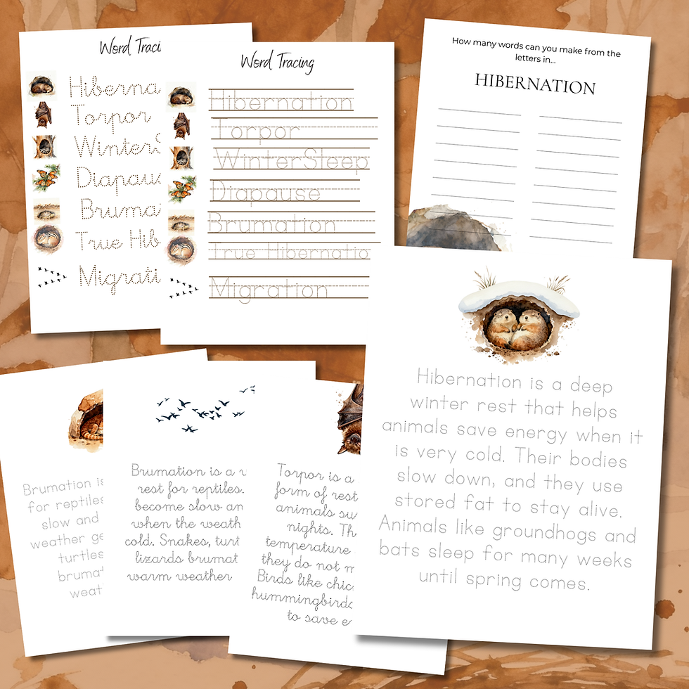 Thumbnail: Hibernation Unit Study | Winter Science for Kids