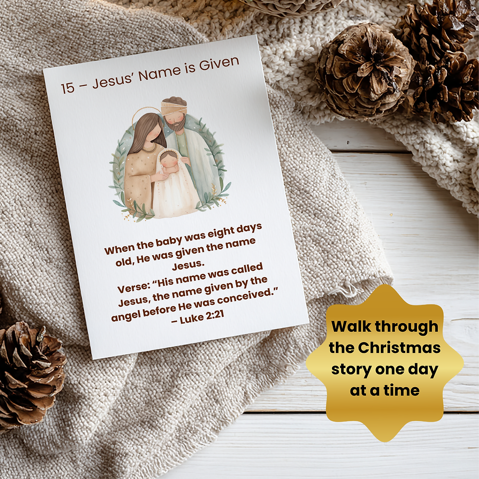 Thumbnail: 25 Nativity Story Cards with Bible Verses • Christian Christmas Printable