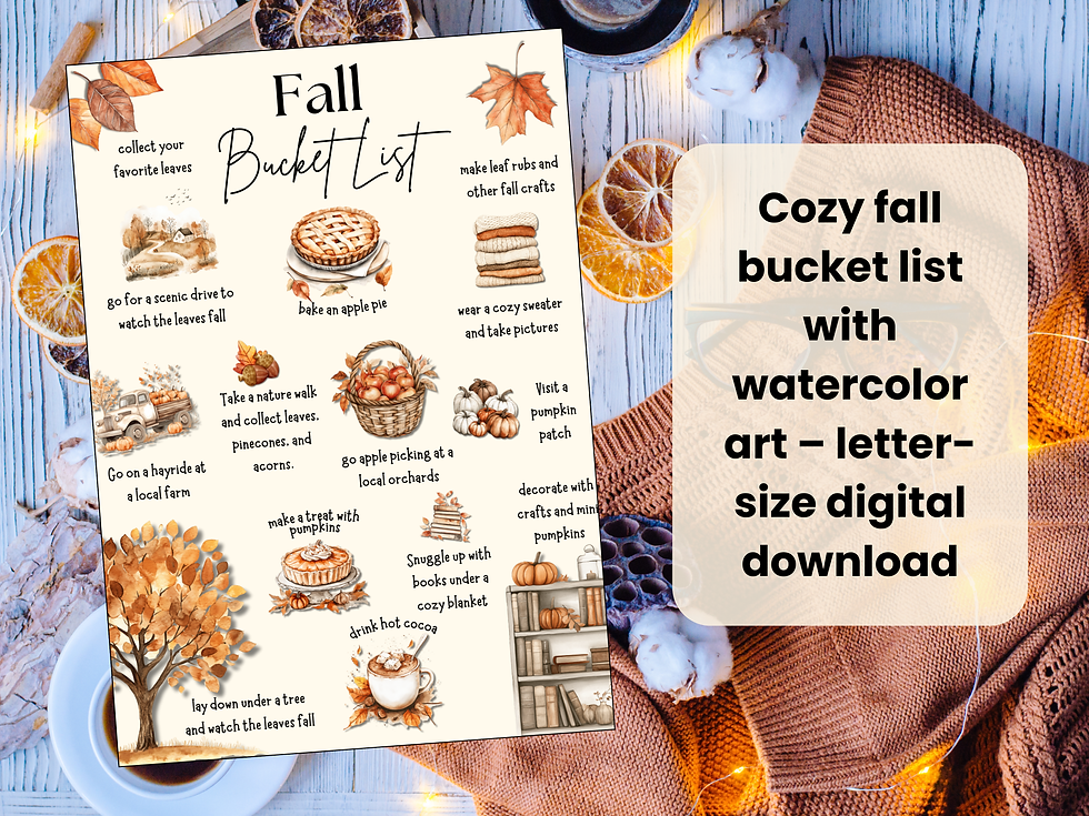 Thumbnail: Fall Bucket List Unit